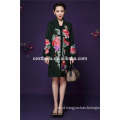 Cestbella High quality Autumn & Spring Liyuan Style Elegant Long Sleeve Printed Flower Women Coat